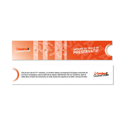 Condomz CondomSizer - Procondom12345680020321234568002032Outil de mesure