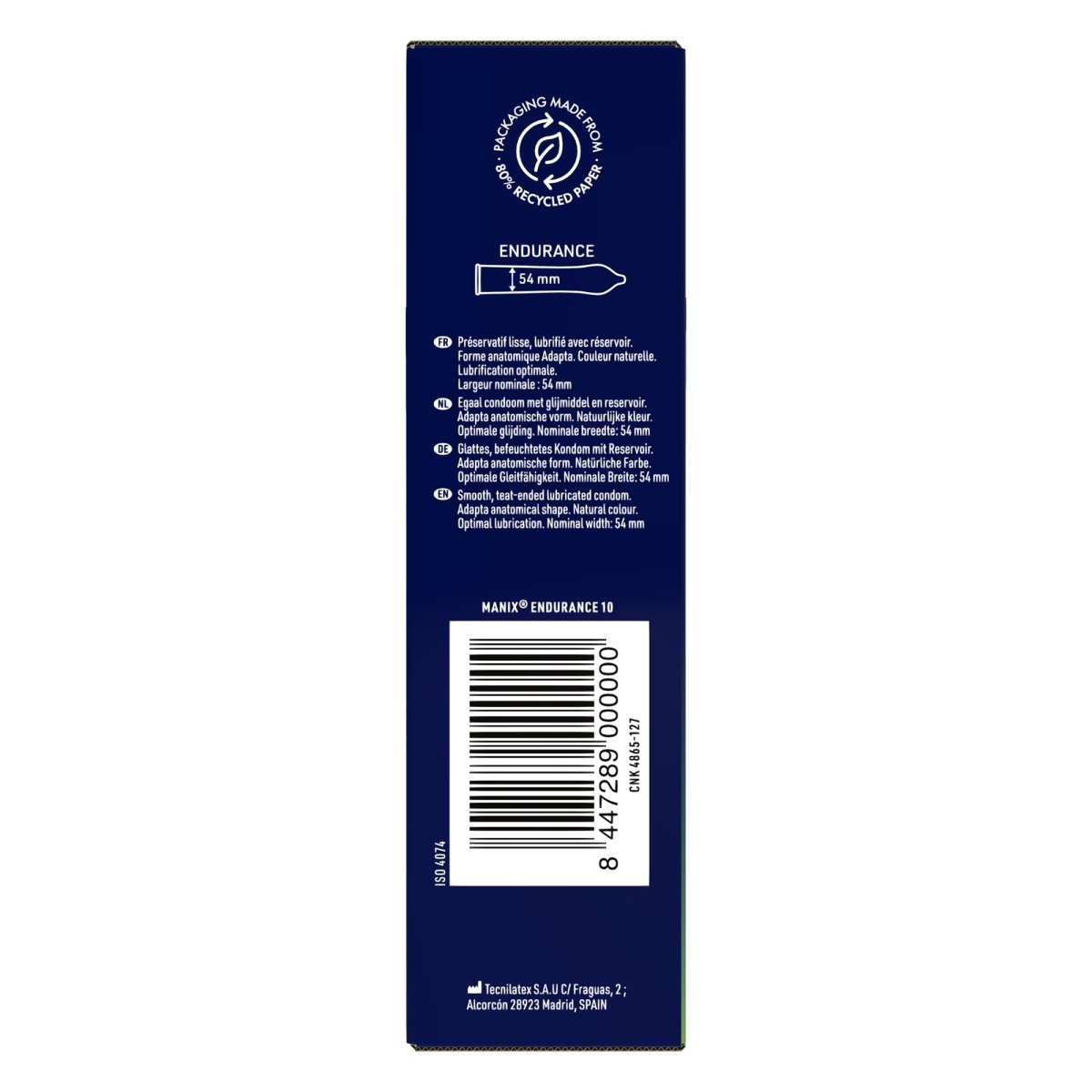 Manix Endurance - Procondom84472890000008447289000000Préservatifs