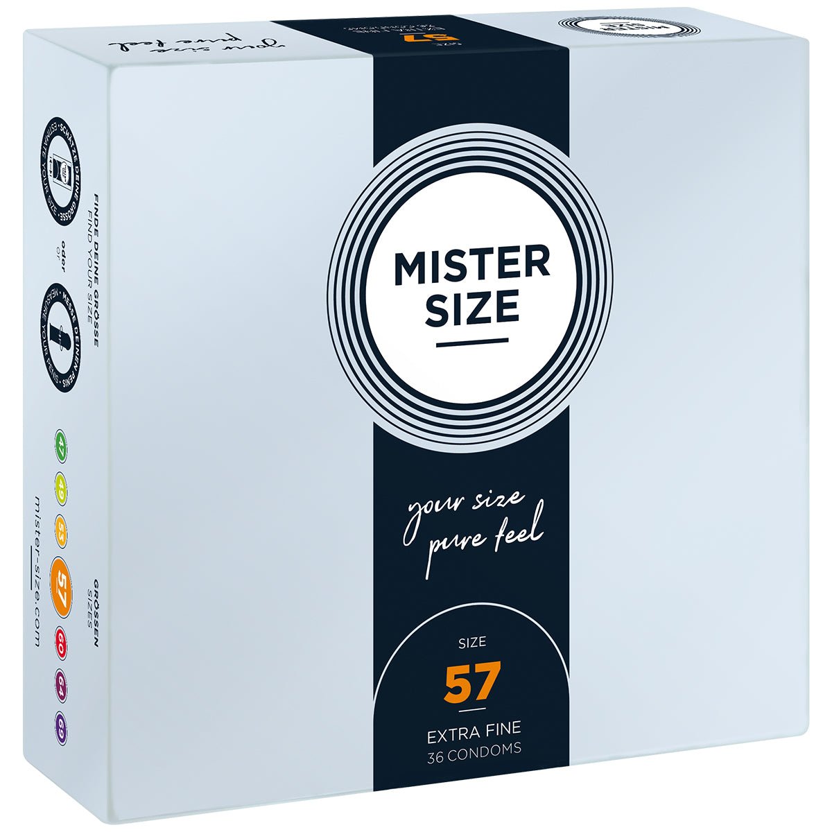 Mister Size 57 mm - Procondom42606054801264260605480126Préservatifs