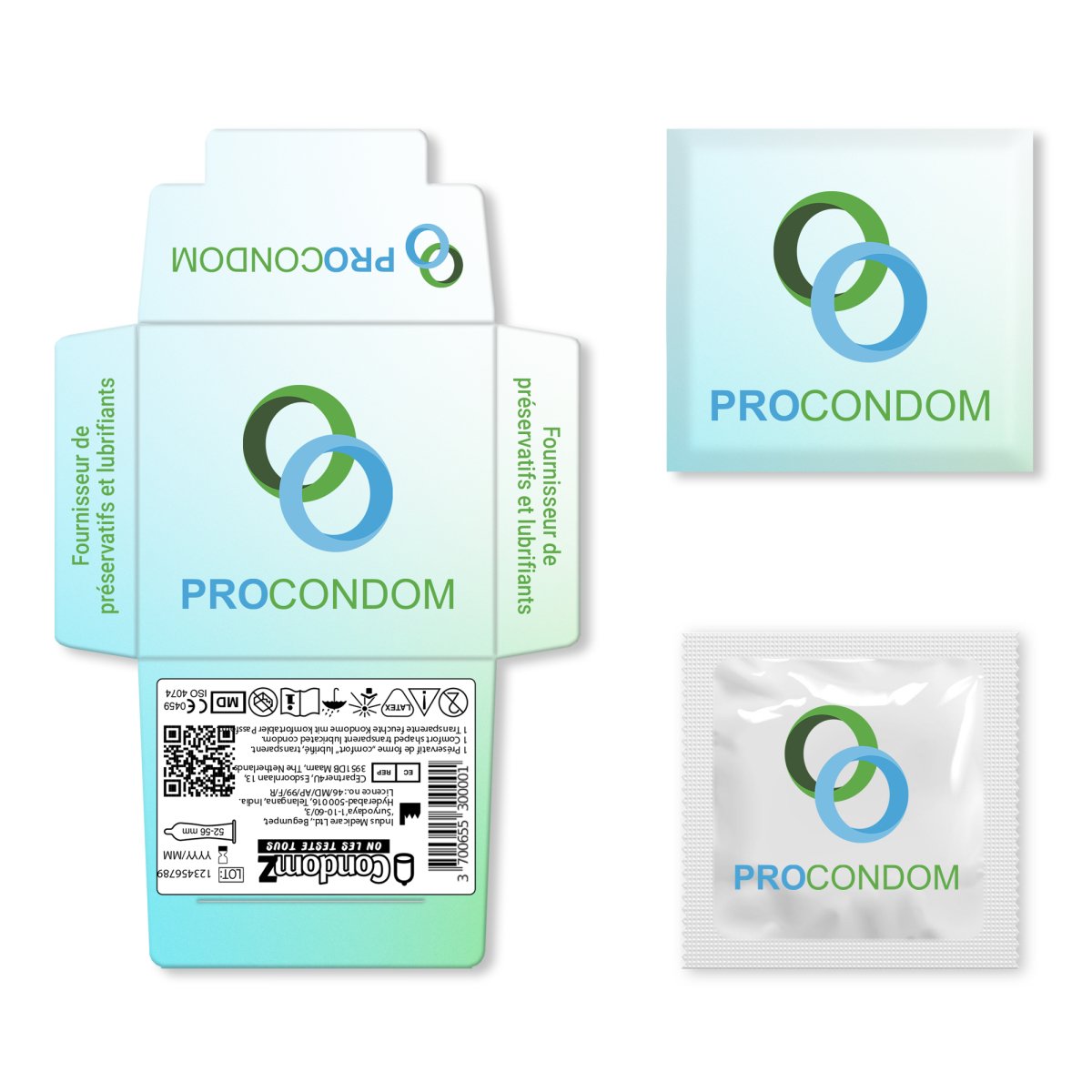 Pochettes de préservatif personnalisées - Procondom12345680022301234568002230Préservatifs