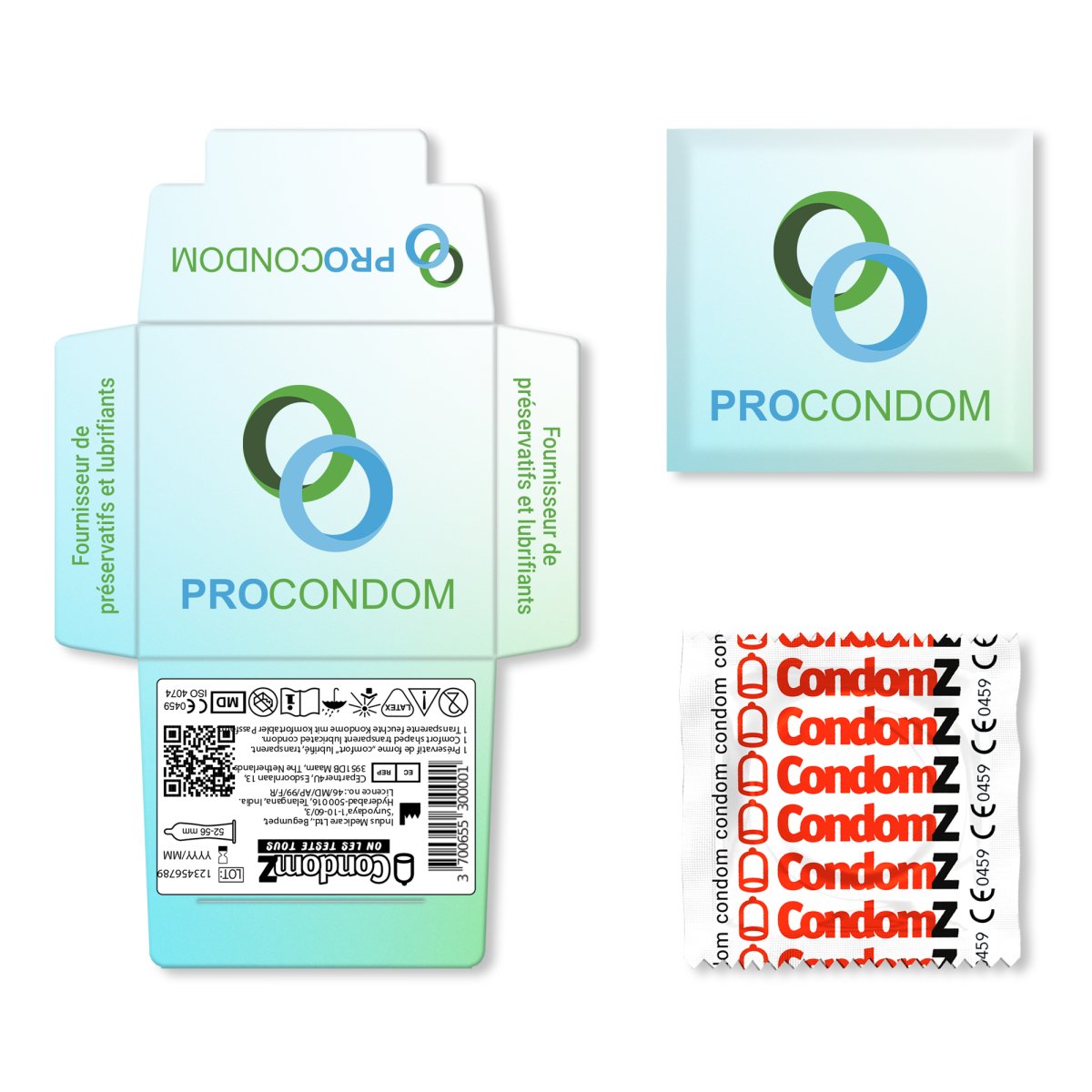 Pochettes de préservatif personnalisées - Procondom12345680022301234568002230Préservatifs