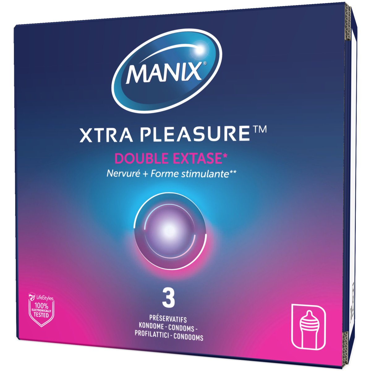 Xtra Pleasure Double Extase - MB Lab35322816101063532281610106Préservatifs